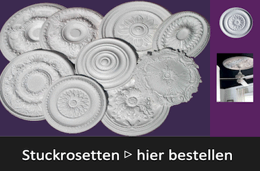 Stuckrosetten Shop|Premium Styropor Dekorative Stuckrosetten Styropor Premium online kaufen