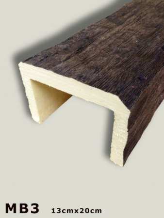 Holzimitat Kunststoff Balken 2 Meter 20x13x200 cm online bestellen