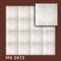 Preview: Deckenplatte MD 2072 Polystyrol 50x50 cm weiß 3D-Struktur Frontansicht