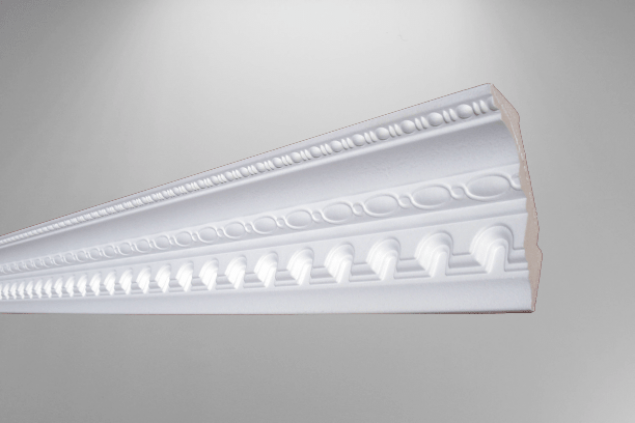 Stuckleisten mit Dekor |Decken und Wandflächen