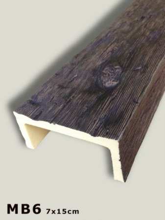 Kunststoffbalken MB 6|Deckenbalken |Stuckleisten|Stuckrosetten|Balken