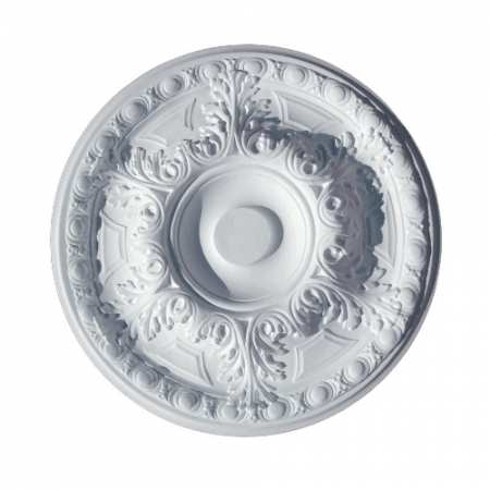 Große Stuckrosette M17 in edler skintec gips optik