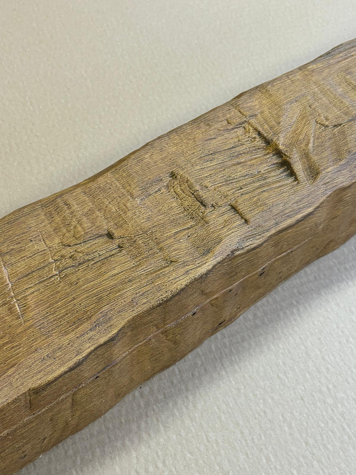 Matteo Homedecoration Houten PU-balken, MB 5, 2 meter, 5 x 10 cm, topverkopers, decoratieve balken donkerbruin, rustiek eiken, perfect oud hout