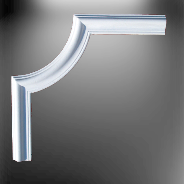 40 ME Stuckecke passend für 40 MK Wandleiste – Fertigecke aus Styropor mit Skin-Oberfläche.