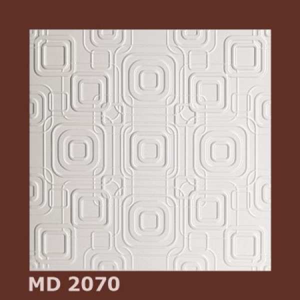 Deckenplatte MD 520 Farbe Sand Polystyrol 50x50 cm Frontansicht