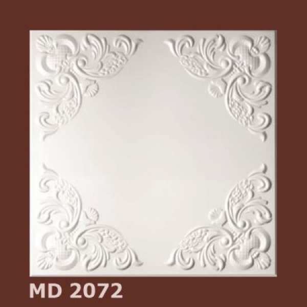 Renovierte Zimmerdecke mit MD 2072 Polystyrolplatten Matteo Homedecoration