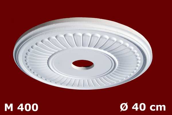Stuckrosette Für Lampe 40 cm mit Loch
