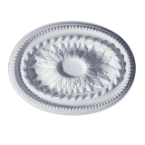 Ovale Stuckrosette M11 in skintec gips optik von Matteo homedecoration
